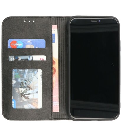 Magnetisch Folio Telefoonhoesje voor Samsung Galaxy A22 4G Zwart