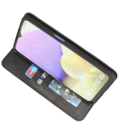 Magnetisch Folio Telefoonhoesje voor Samsung Galaxy A32 5G Zwart