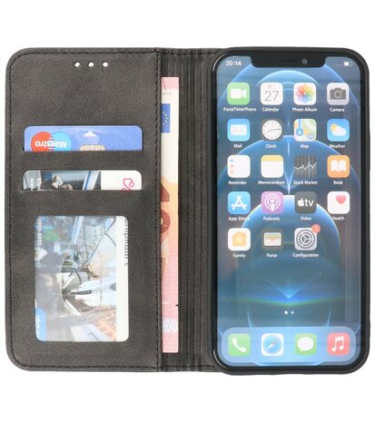 Magnetisch Folio Telefoonhoesje voor iPhone 12 & iPhone 12 Pro Zwart