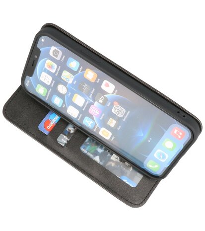 Magnetisch Folio Telefoonhoesje voor iPhone 12 & iPhone 12 Pro Zwart