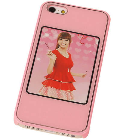 Fotolijst Backcover Hardcase iPhone 5/5S Roze