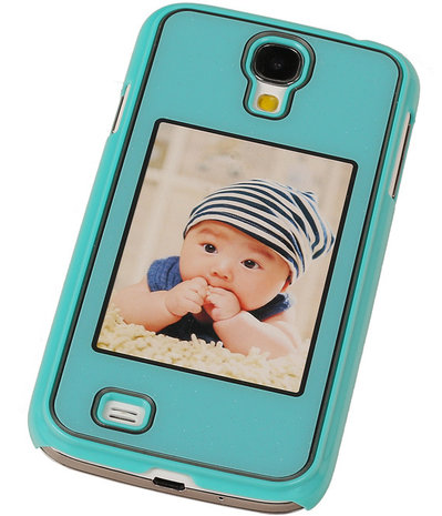 Fotolijst Backcover Hardcase Galaxy S4 I9500 Blauw