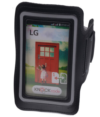 LG L Bello Zwart Sport Armband Neopreen