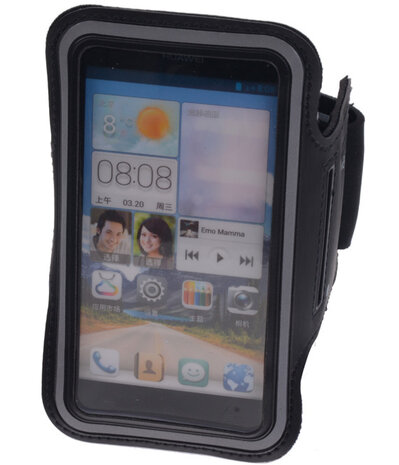 Ascend Y330 Zwart Sport Armband Neopreen