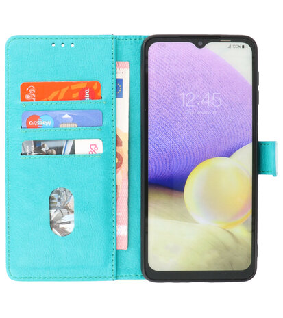 Booktype Hoesje Wallet Case Telefoonhoesje voor Samsung Galaxy A13 4G - Groen