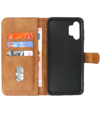 Booktype Hoesje Wallet Case Telefoonhoesje voor Samsung Galaxy A13 4G - Bruin