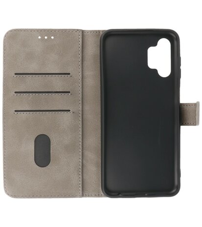 Booktype Hoesje Wallet Case Telefoonhoesje voor Samsung Galaxy A13 4G - Grijs