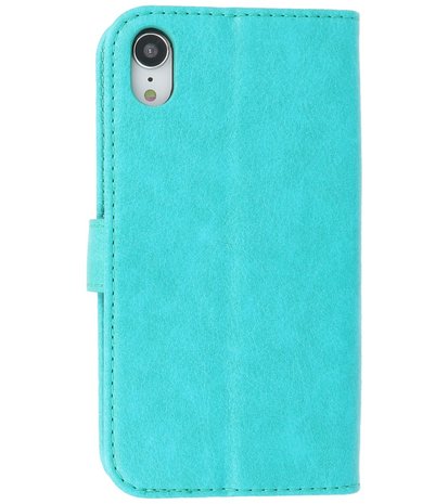 Booktype Hoesje Wallet Case Telefoonhoesje voor iPhone XR - Groen