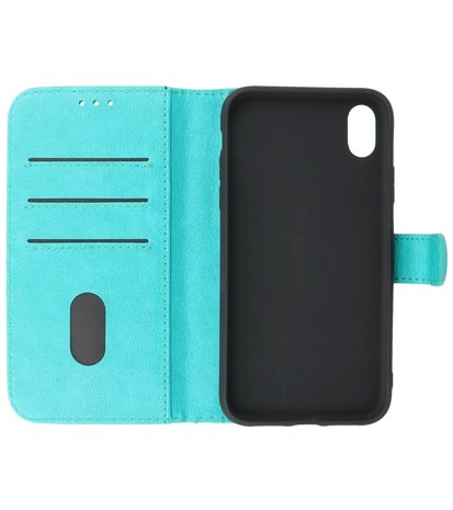 Booktype Hoesje Wallet Case Telefoonhoesje voor iPhone XR - Groen