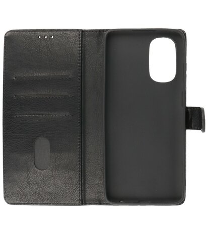 Booktype Hoesje Wallet Case Telefoonhoesje voor Motorola Moto G22 - Zwart