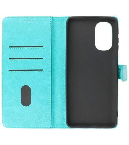 Booktype Hoesje Wallet Case Telefoonhoesje voor Motorola Moto G22 - Groen