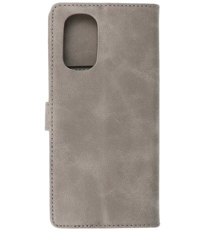 Booktype Hoesje Wallet Case Telefoonhoesje voor Motorola Moto G22 - Grijs