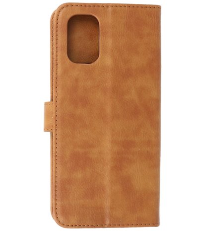 Booktype Hoesje Wallet Case Telefoonhoesje voor Nokia G21 - Bruin