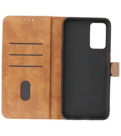 Booktype Hoesje Wallet Case Telefoonhoesje voor Oppo Find X5 Lite - Bruin