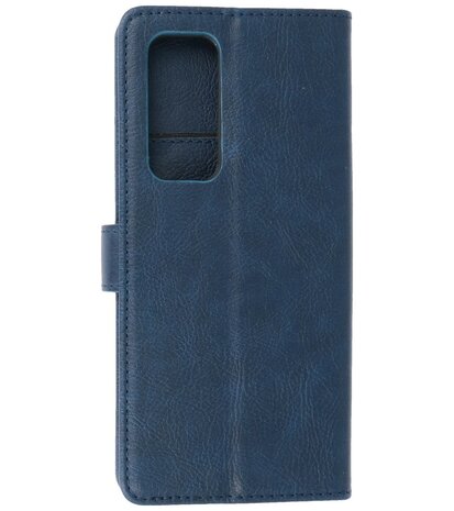 Booktype Hoesje Wallet Case Telefoonhoesje voor Oppo Find X3 Neo & Oppo Reno 5 Pro Plus 5G - Navy