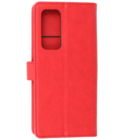 Booktype Hoesje Wallet Case Telefoonhoesje voor Oppo Find X3 Neo & Oppo Reno 5 Pro Plus 5G - Rood