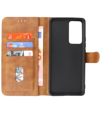 Booktype Hoesje Wallet Case Telefoonhoesje voor Xiaomi 12 Pro - Bruin