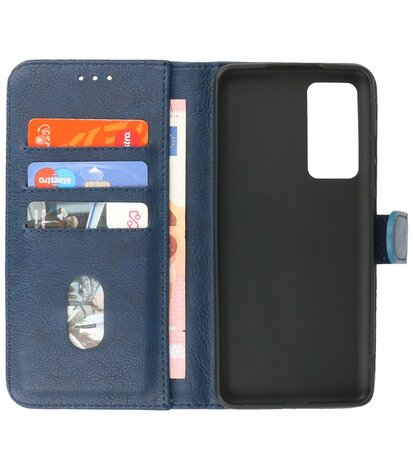 Booktype Hoesje Wallet Case Telefoonhoesje voor Xiaomi 12 - Navy