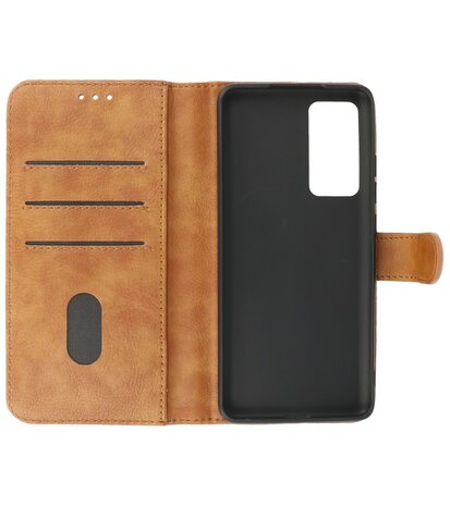 Booktype Hoesje Wallet Case Telefoonhoesje voor Xiaomi 12 - Bruin