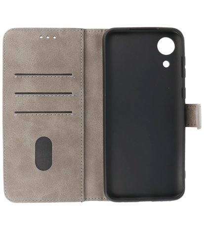 Booktype Hoesje Wallet Case Telefoonhoesje voor Samsung Galaxy A03 Core - Grijs