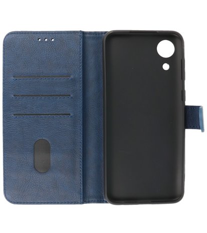 Booktype Hoesje Wallet Case Telefoonhoesje voor Samsung Galaxy A03 Core - Navy