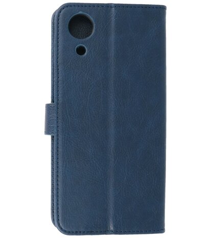 Booktype Hoesje Wallet Case Telefoonhoesje voor Samsung Galaxy A03 Core - Navy