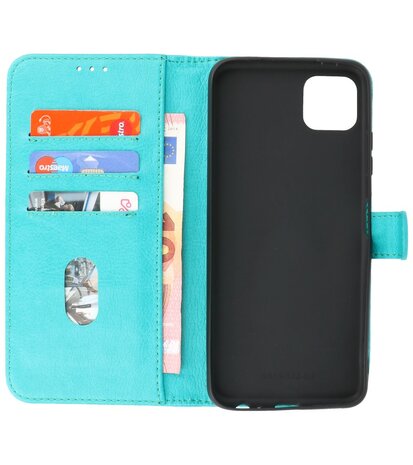 Booktype Hoesje Wallet Case Telefoonhoesje voor Samsung Galaxy A03 - Groen