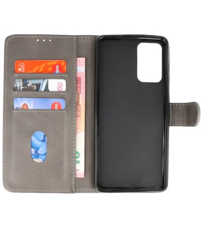 Booktype Hoesje Wallet Case Telefoonhoesje voor Samsung Galaxy A23 - Grijs