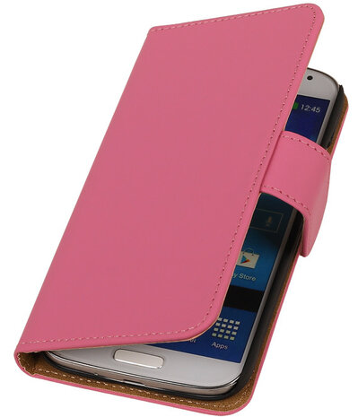 Roze Samsung Galaxy S4 Hoesjes Book/Wallet Case/Cover
