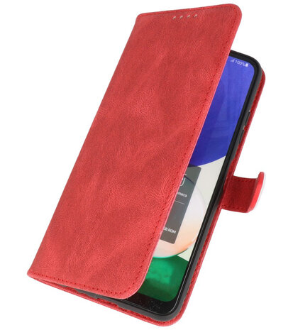 Samsung Galaxy S22 Ultra Hoesje Portemonnee Book Case - Rood