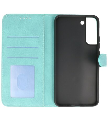 Samsung Galaxy S22 Plus Hoesje Portemonnee Book Case - Turquoise