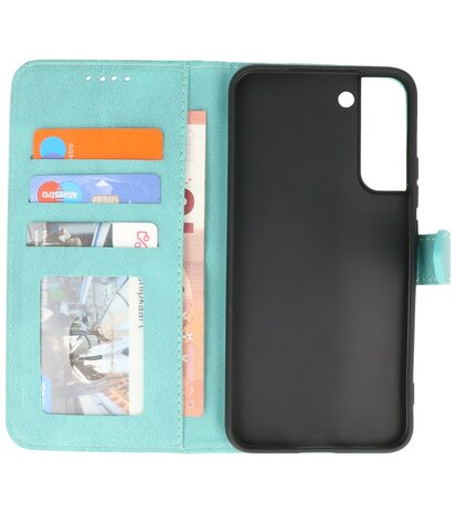 Samsung Galaxy S22 Plus Hoesje Portemonnee Book Case - Turquoise