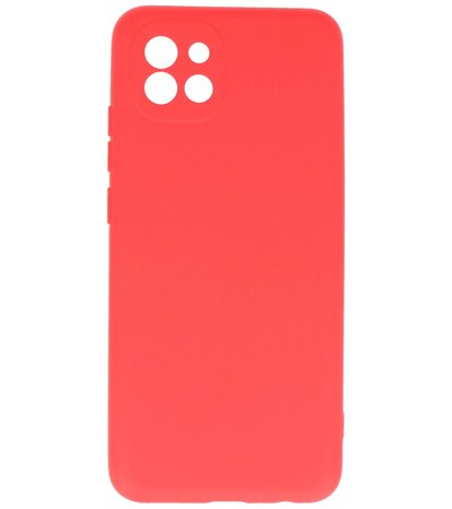 2.0mm Dikke Fashion Telefoonhoesje - Siliconen Hoesje voor Samsung Galaxy A03 - Rood