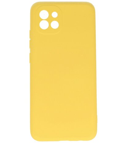 2.0mm Dikke Fashion Telefoonhoesje - Siliconen Hoesje voor Samsung Galaxy A03 - Geel