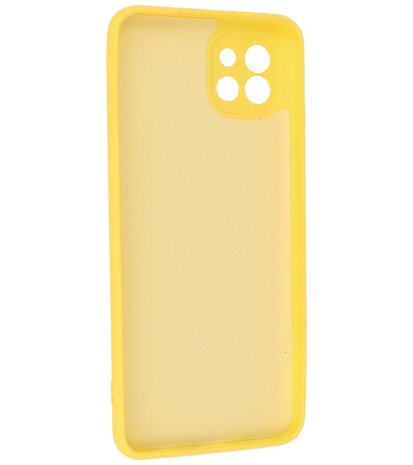2.0mm Dikke Fashion Telefoonhoesje - Siliconen Hoesje voor Samsung Galaxy A03 - Geel