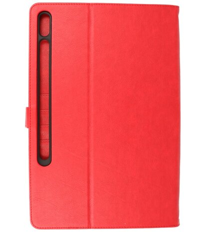 Tablet Hoesje voor Samsung Galaxy Tab S8 Plus -  Tab S7 Plus - Rood