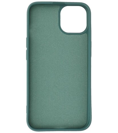 iPhone 14 Hoesje - 2.0mm Dikke Fashion Telefoonhoesje Backcover - Donker Groen