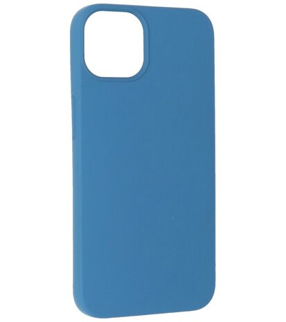 iPhone 14 Plus Hoesje - 2.0mm Dikke Fashion Telefoonhoesje Backcover - Navy