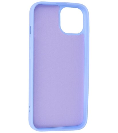 iPhone 14 Plus Hoesje - 2.0mm Dikke Fashion Telefoonhoesje Backcover - Paars