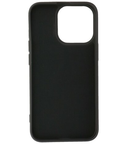 iPhone 14 Pro Hoesje - 2.0mm Dikke Fashion Telefoonhoesje Backcover - Zwart