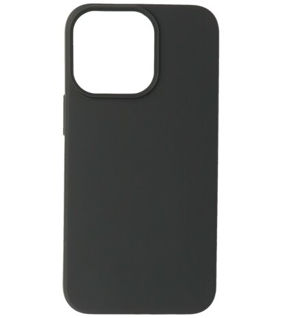 iPhone 14 Pro Max Hoesje - 2.0mm Dikke Fashion Telefoonhoesje Backcover - Zwart