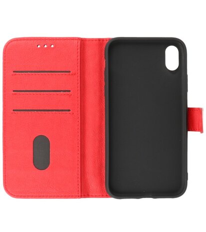 iPhone Xs Hoesje Book Case Telefoonhoesje Rood