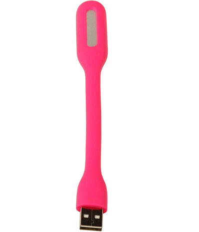 USB LED Lamp Flexibel Roze