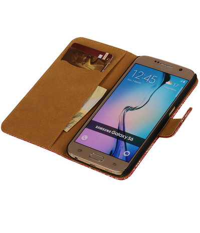 RoodLace / Kant Design Bookcover Hoesje Samsung Galaxy S6