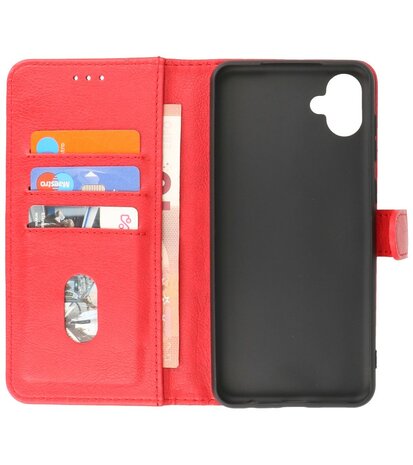 Samsung Galaxy A04 Hoesje Book Case Portemonnee Telefoonhoesje - Rood