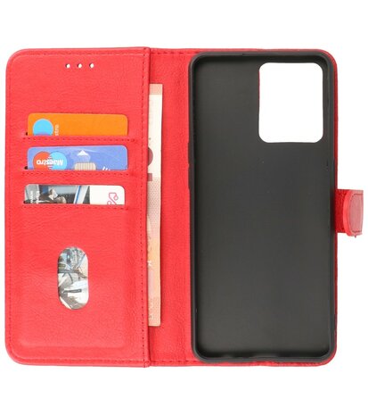 Oppo Reno 7 4G Hoesje Book Case Portemonnee Telefoonhoesje - Rood