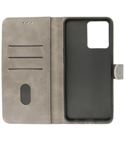 Oppo Reno 7 4G Hoesje Book Case Portemonnee Telefoonhoesje - Grijs