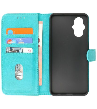 Oppo Reno 8 Lite Hoesje Book Case Portemonnee Telefoonhoesje - Groen