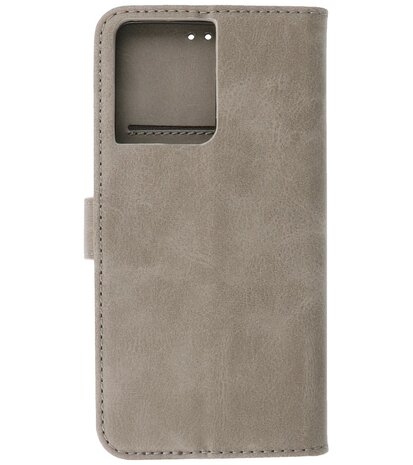 Oppo Reno 8 Hoesje Book Case PortemonneeTelefoonhoesje - Grijs