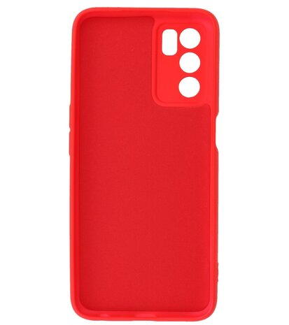 2.0mm Dikke Fashion Telefoonhoesje - Siliconen Hoesje voor Oppo A16 - Rood